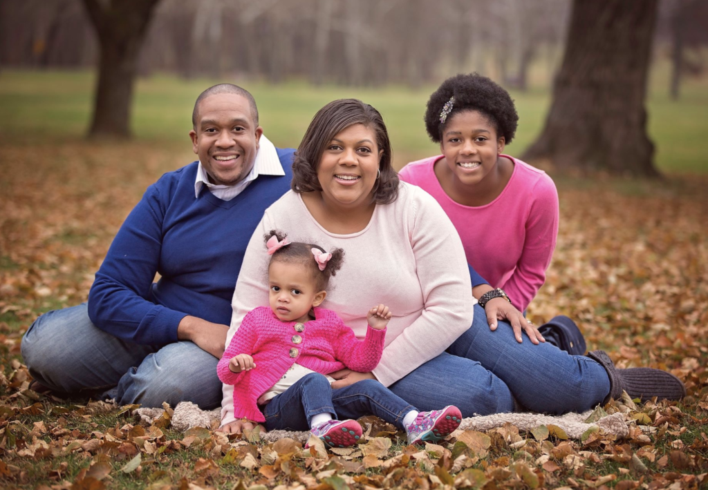 Family Matters: Tanesha Duncan posed with her family