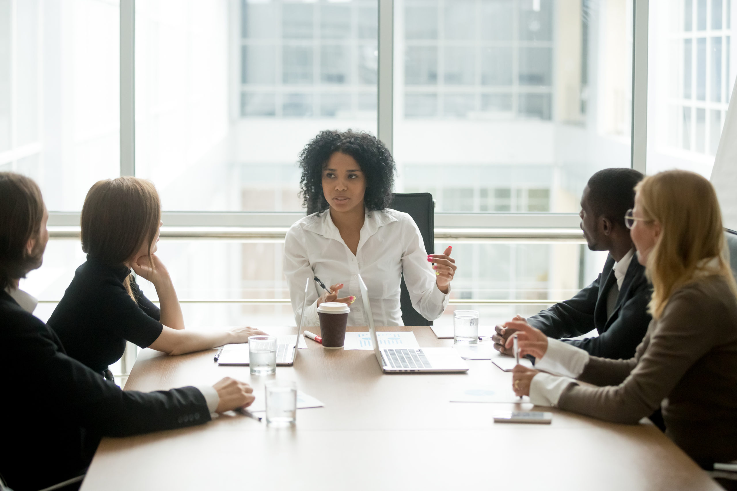 Diverse team working towards racial equity